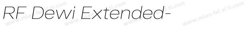RF Dewi Extended字体转换